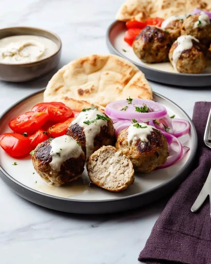 Chicken Kofta with Yogurt Sauce Recipe