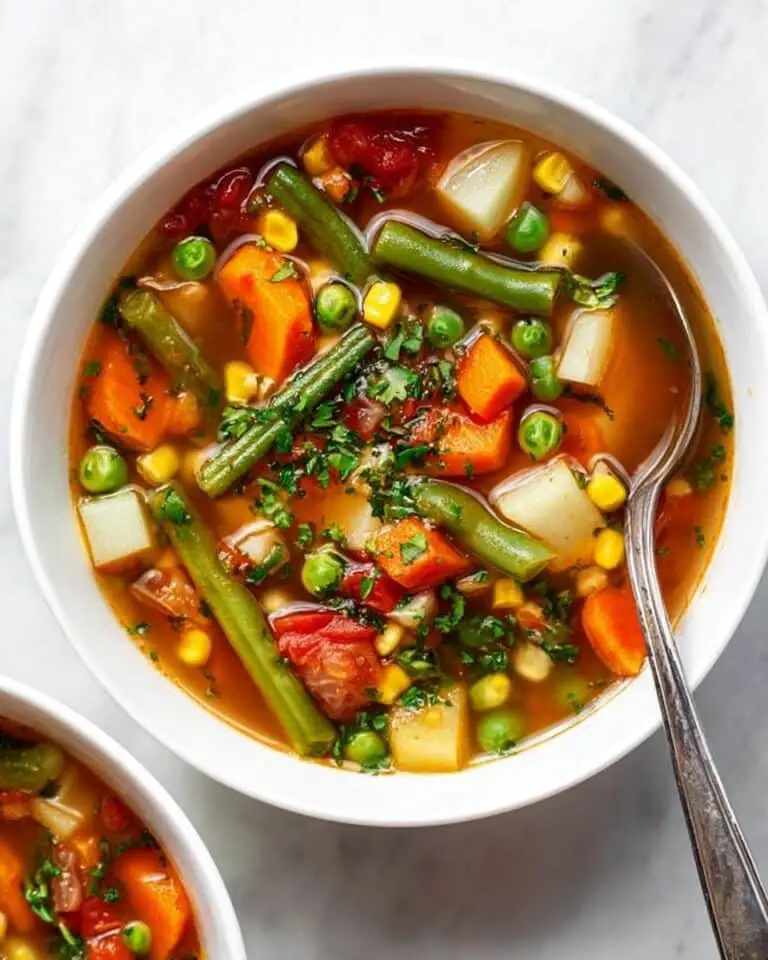 Hearty Vegetable Soup with Fresh Herbs Recipe