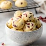 Citrus Cranberry Shortbread Cookies Recipe