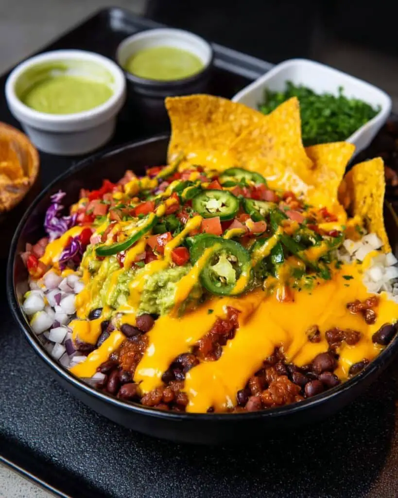 Healthy Vegan Nachos in a Bowl Recipe