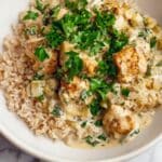 Basil Chicken in Coconut Curry Sauce Recipe