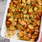 Seafood Shrimp and Cajun-Spiced Oyster Stuffing Bake Recipe