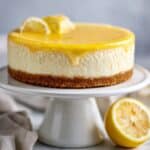 Lemon Ricotta Cheesecake with Almond Biscotti Crust Recipe
