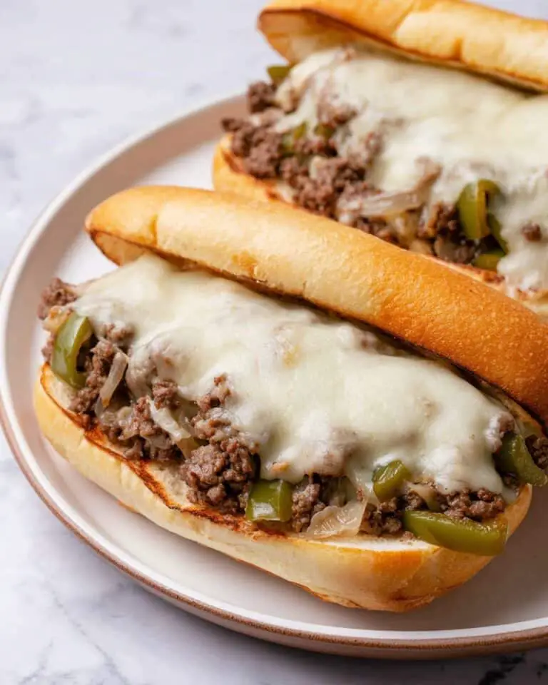 30-Minute Ground Beef Philly Cheesesteak Recipe