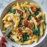 Healthy Garlic Parmesan Chicken Pasta Recipe