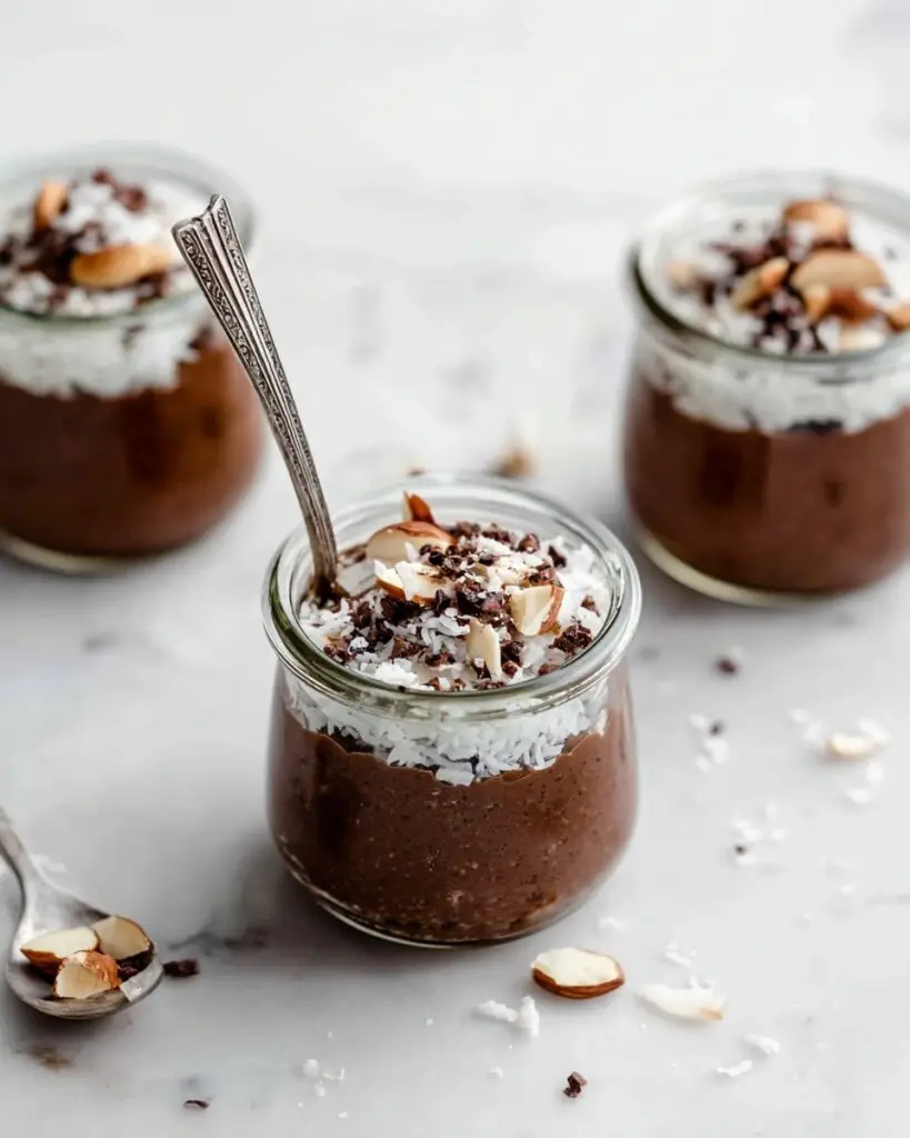 Chocolate Chia Pudding with Cocoa and Toppings Recipe