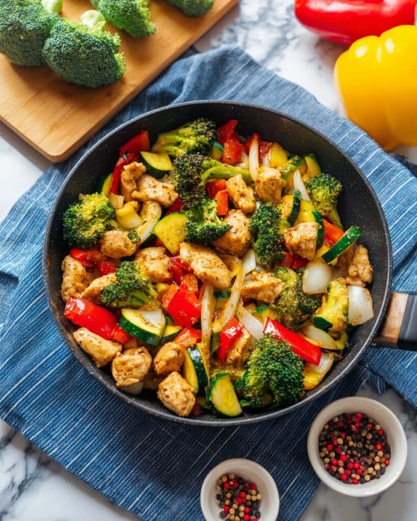 Healthy Chicken and Vegetables Skillet Recipe
