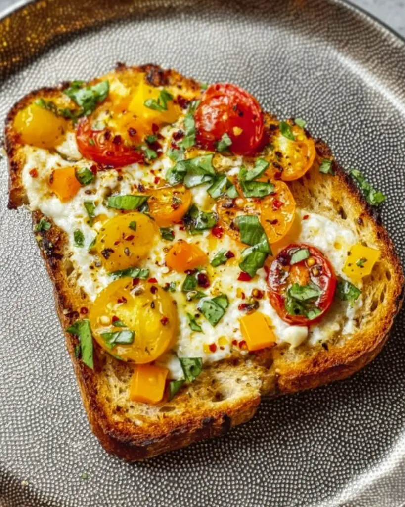 Egg Toast with Vegetables (Healthy Breakfast Recipe) Recipe