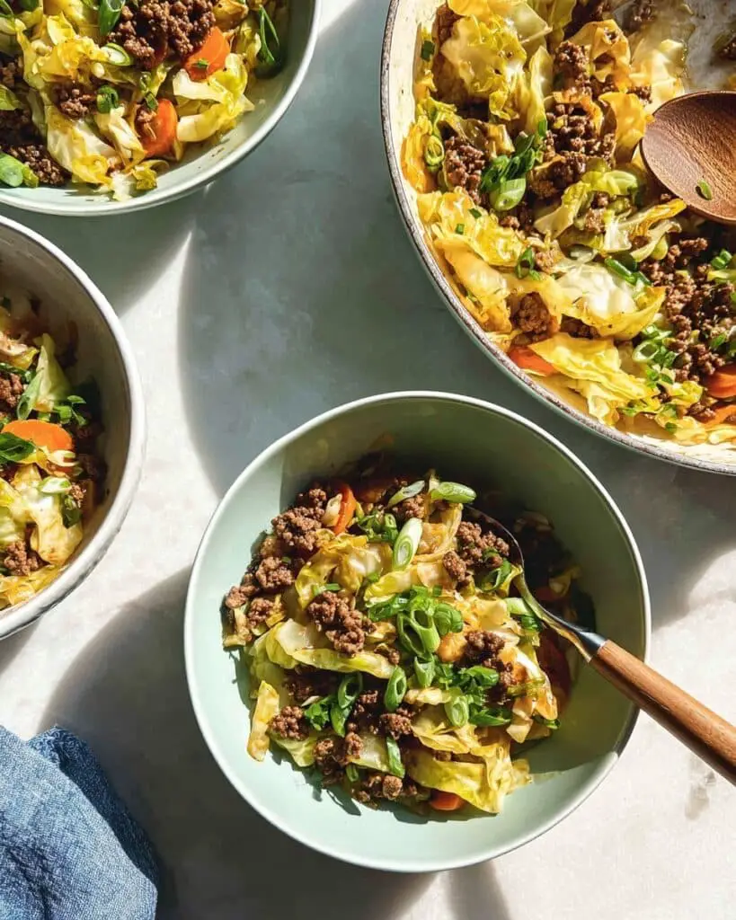 Ground Beef and Cabbage Skillet Recipe