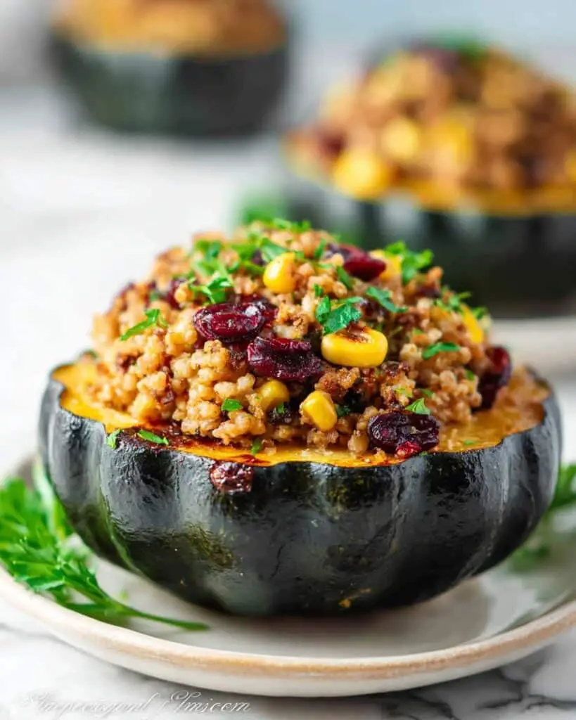 Turkey-Stuffed Acorn Squash Recipe