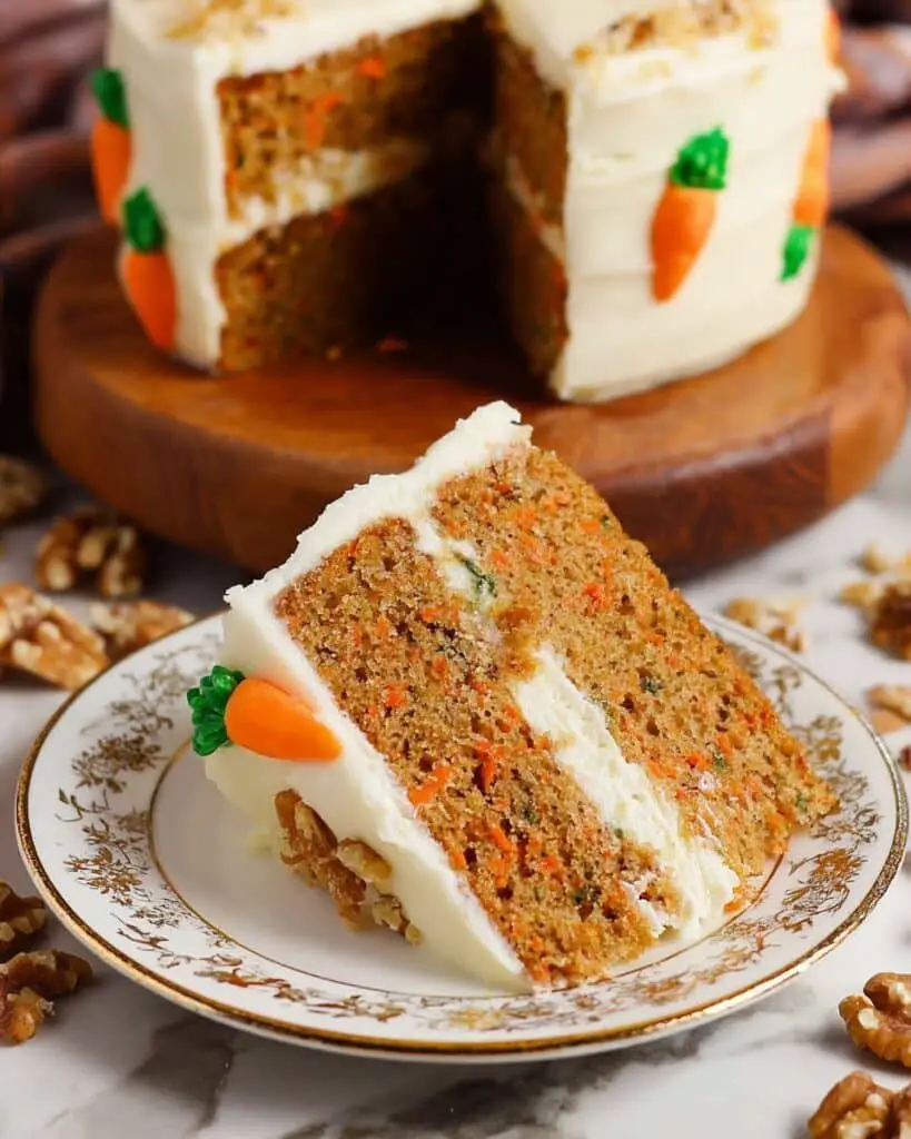 Carrot Cake with Fluffy Cream Cheese Frosting Recipe