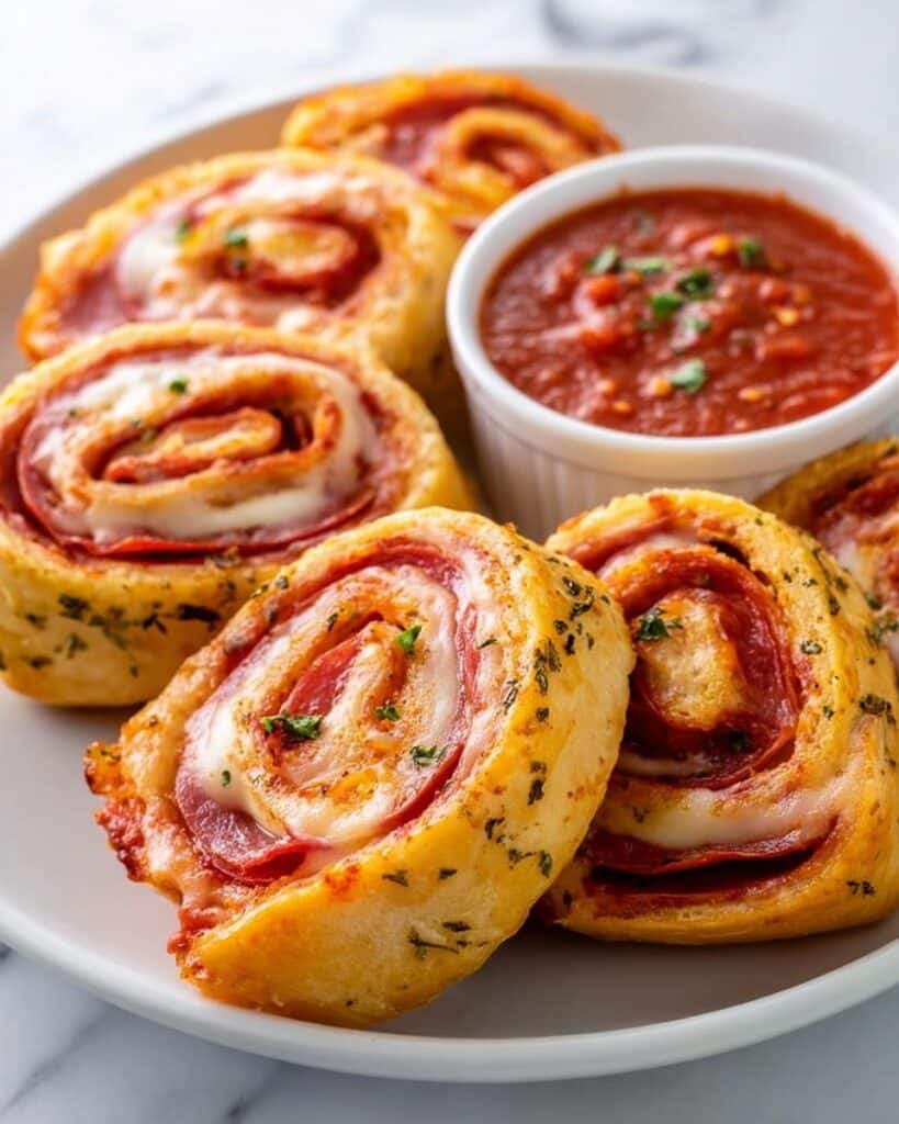 Cheesy Meat Lover’s Stromboli with Garlic and Parsley Recipe