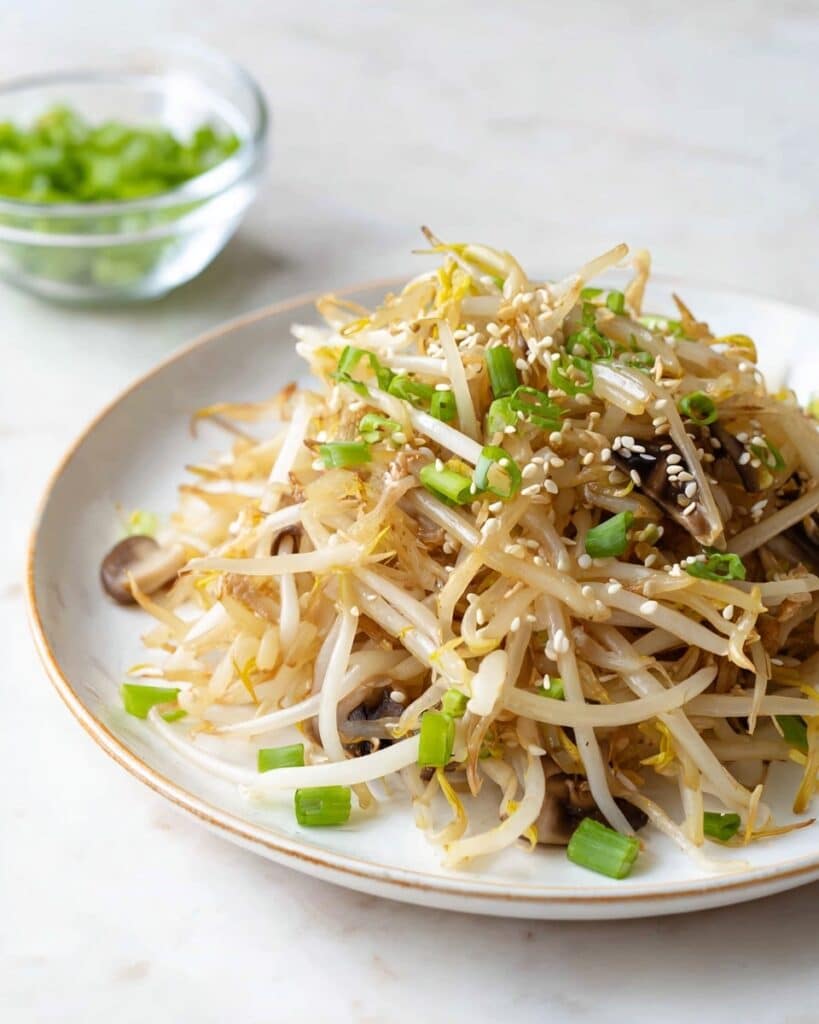 10-min. Easy Korean Bean Sprout Salad (Sukju Namul) Recipe