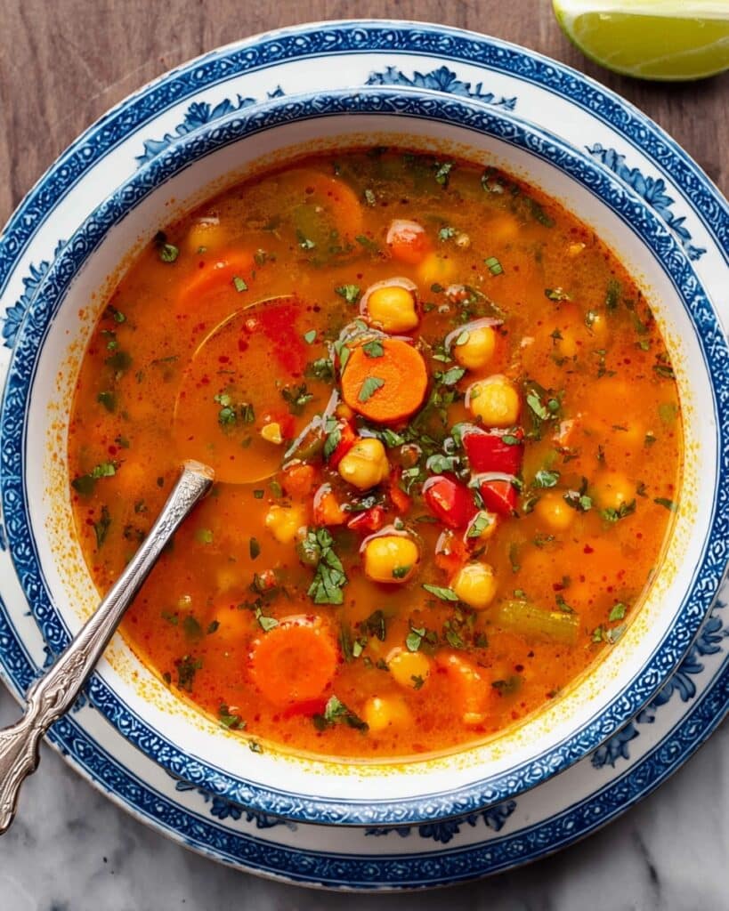 Easy Mediterranean Chickpea Soup Recipe