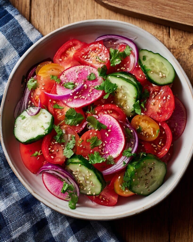 Smashed Cucumber & Tomato Salad Recipe