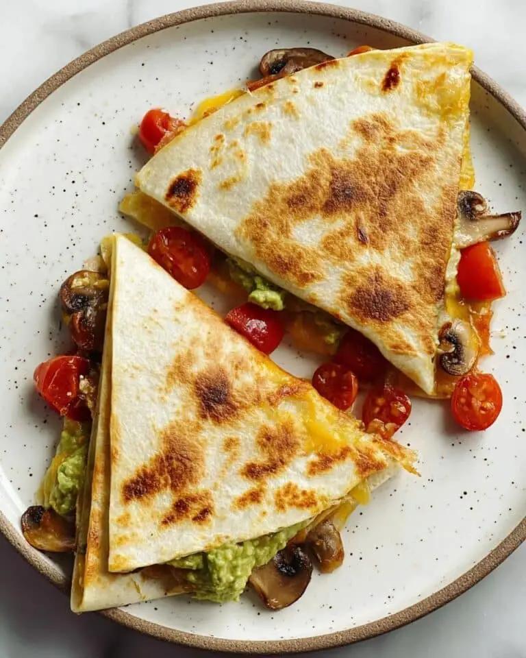 Vegan Tortilla Wrap with Avocado, Mushrooms, and Roasted Cherry Tomatoes Recipe
