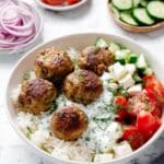 Greek Turkey Meatballs with Tzatziki Recipe