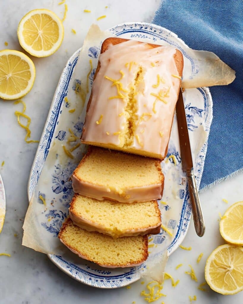 Lemon Yogurt Cake with 2-Ingredient Lemon Glaze Recipe