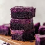 Chewy & Fudgy Purple Ube Brownies (Gluten-Free) Recipe