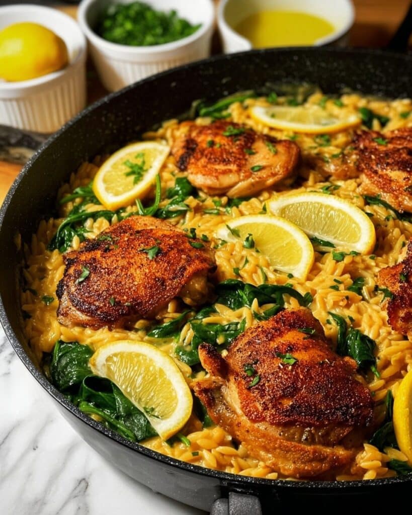 Creamy Lemon Chicken and Orzo Recipe