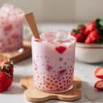 Strawberry Sago with Coconut Milk and Tapioca Pearls Recipe