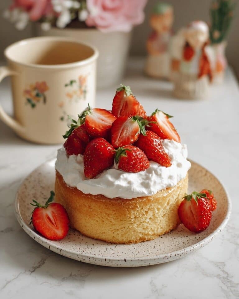 Mini Strawberry Cream Cake Recipe