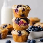 No Added Sugar Greek Yogurt Blueberry Muffins Recipe