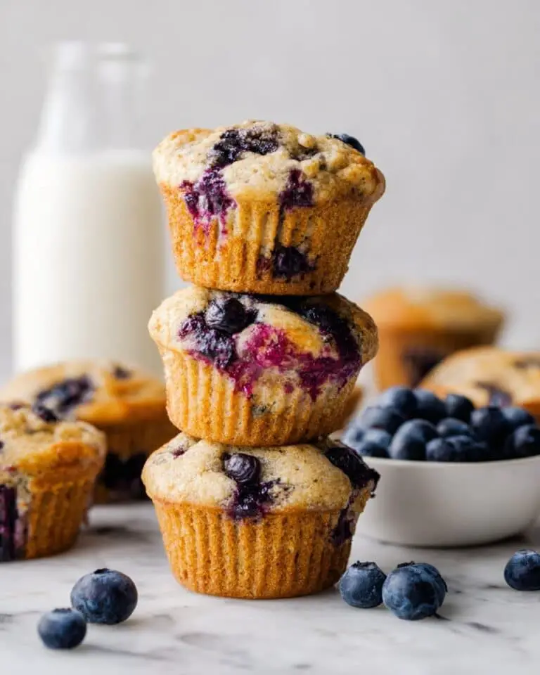 No Added Sugar Greek Yogurt Blueberry Muffins Recipe