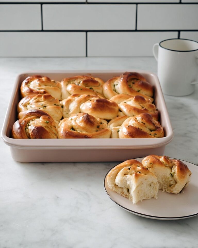 Garlic Stuffed Dinner Rolls with Parsley and Flaky Sea Salt Recipe