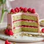 Raspberry Pistachio Cake with Raspberry Jam and Buttercream Recipe