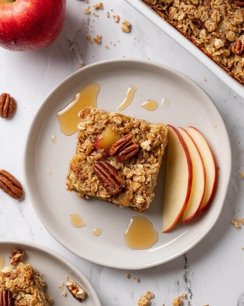 Healthy Baked Apple Oatmeal Recipe