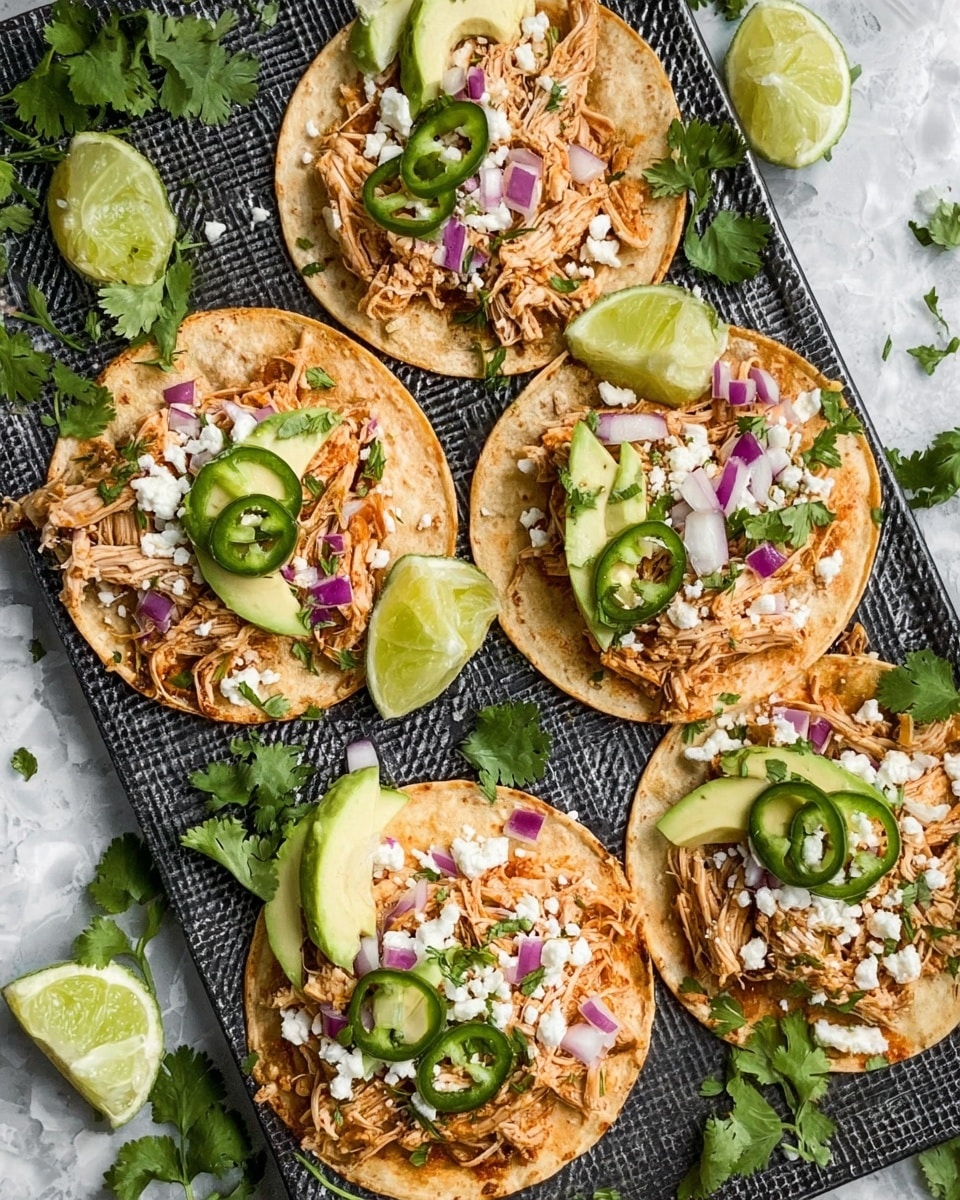 Healthy Crockpot Chicken Tacos Recipe