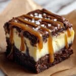 Salted Caramel Cheesecake Brownies Recipe