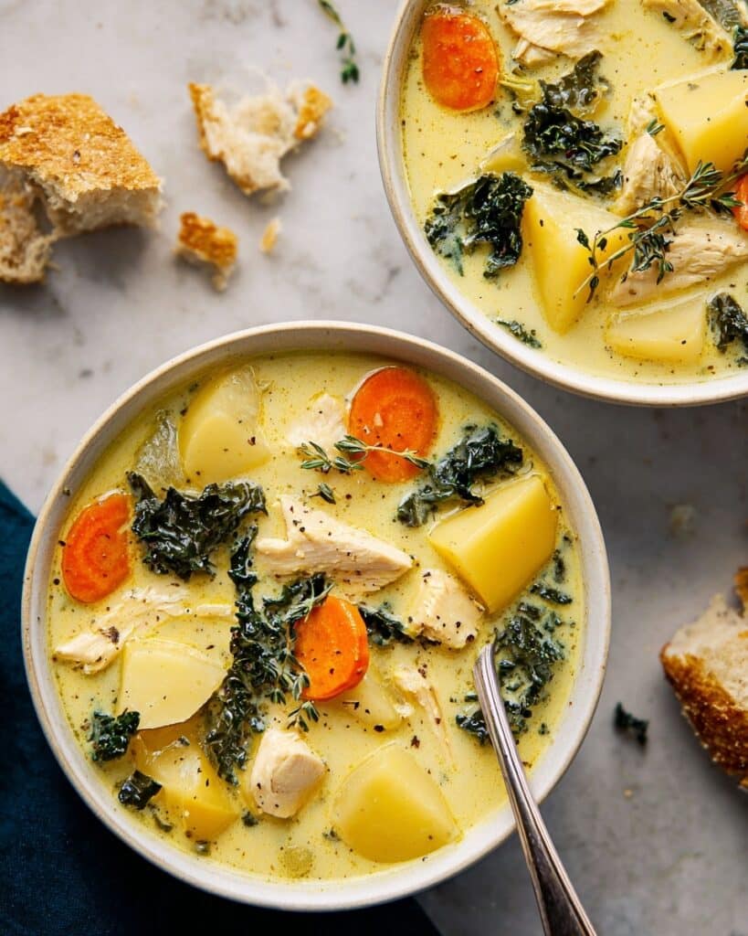 Slow-Cooker Creamy Chicken & Potato Soup Recipe