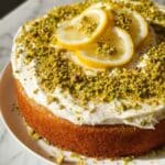 Lemon Pistachio Cake with Mascarpone Frosting Recipe