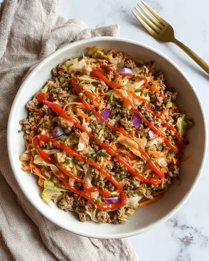 Easy Lean & Green Egg Roll in a Bowl with Turkey