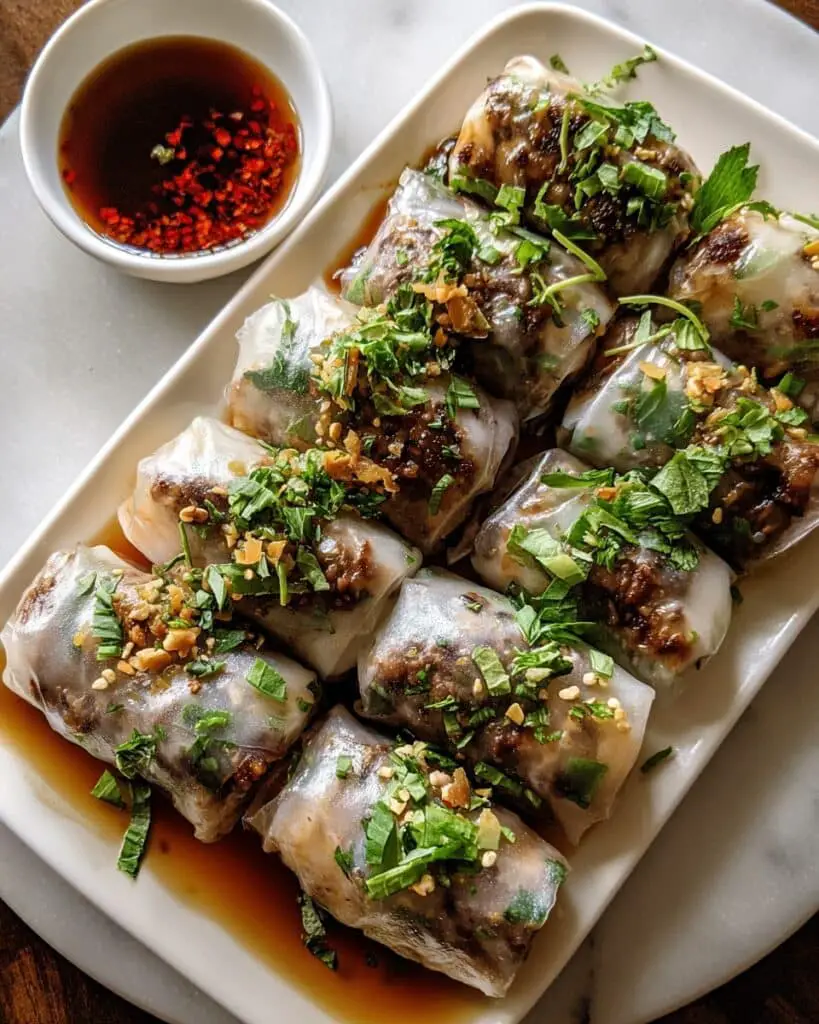 Thai Basil Beef Rolls Recipe