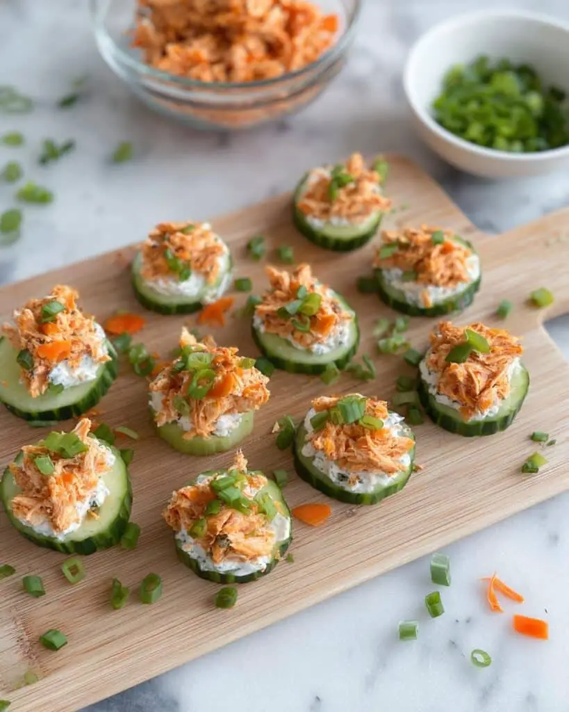 Buffalo Chicken Cucumber Bites Recipe