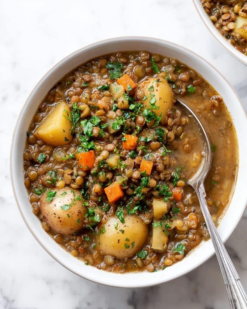 Easy Lentil Potato Soup Recipe