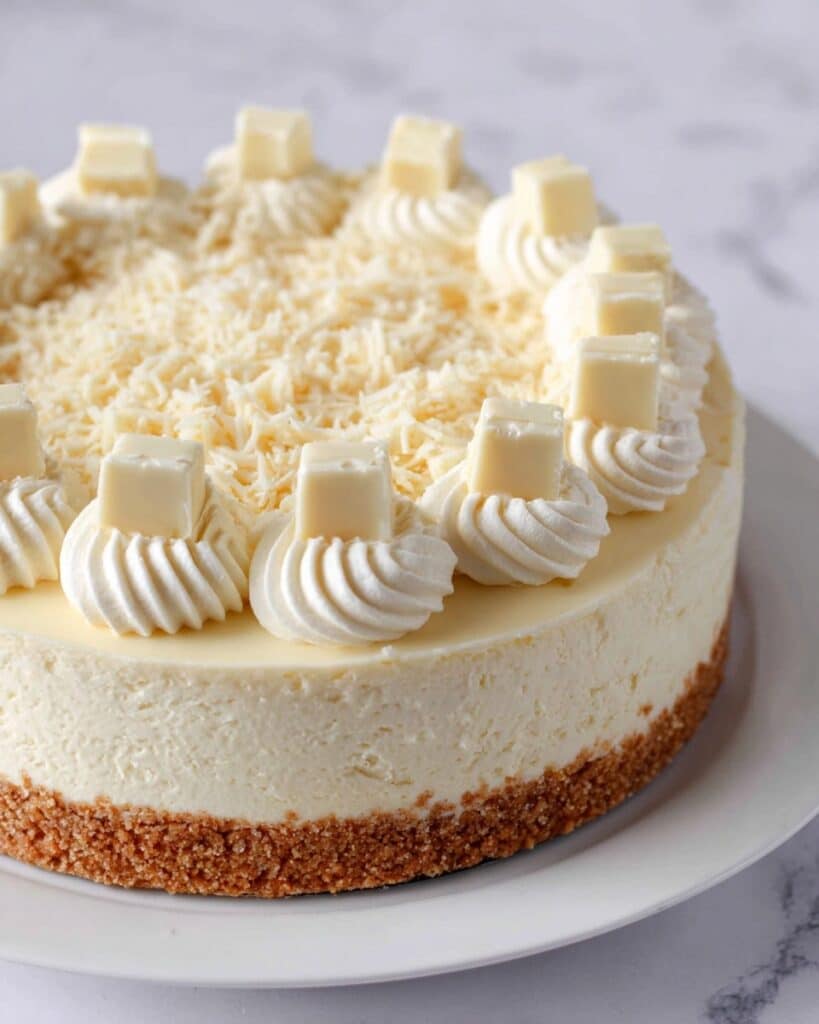 White Chocolate Cheesecake {No Bake Recipe} Recipe