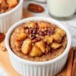 Apple Baked Oats with Caramelized Apple and Pecan Topping Recipe