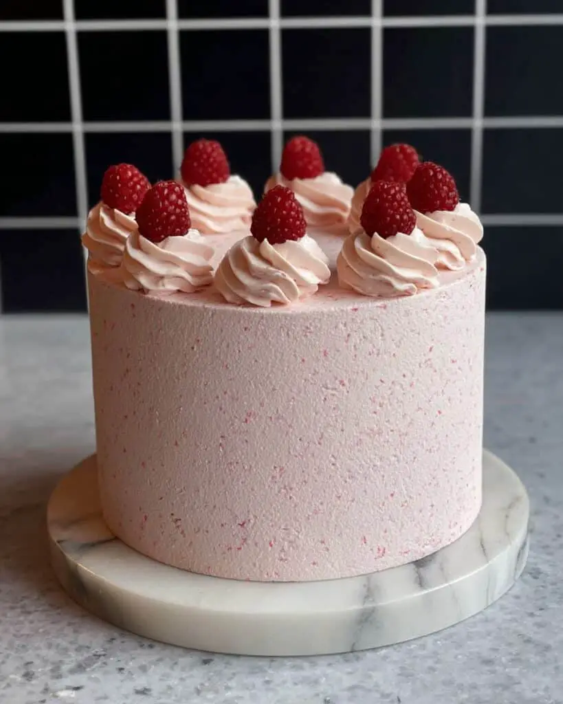 White Chocolate and Raspberry Layer Cake Recipe