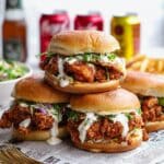 Sticky Crispy Kipburger with Spicy Honey Sauce Recipe
