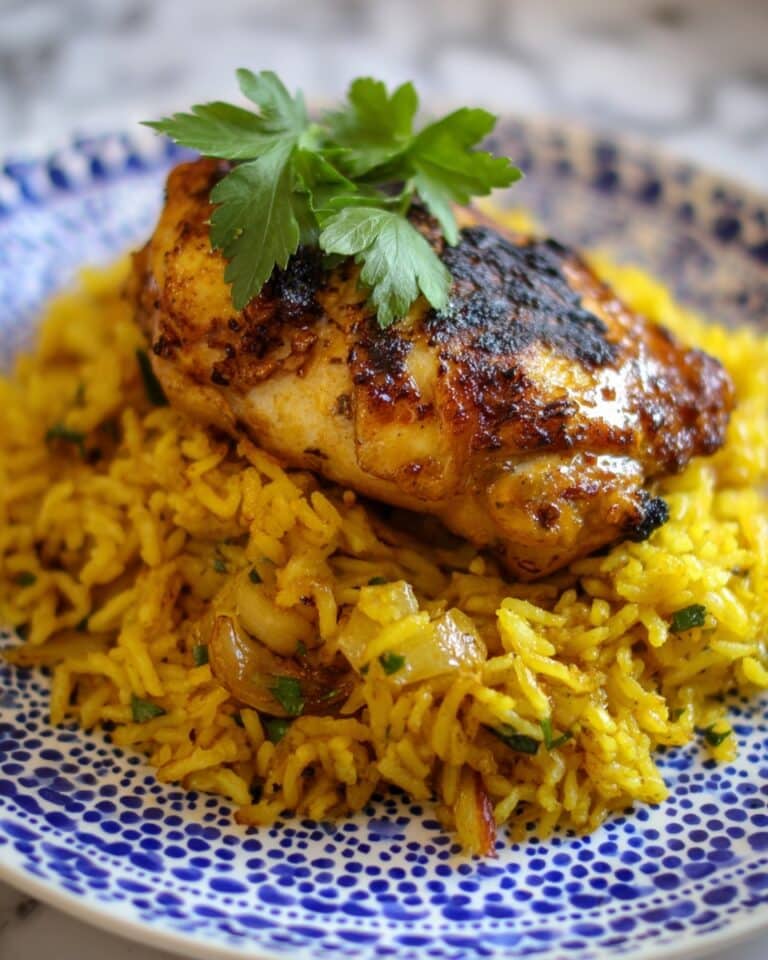 Moroccan Chicken and Rice with Lemon, Yogurt, and Fresh Herbs Recipe