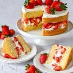 Strawberries & Fresh Cream Cake Recipe