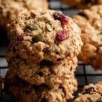 No Sugar Added Healthy Breakfast Cookies with Dried Fruit and Nuts Recipe