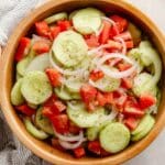 Marinated Cucumber, Tomato, and Onion Salad (Just 5 Minutes) Recipe