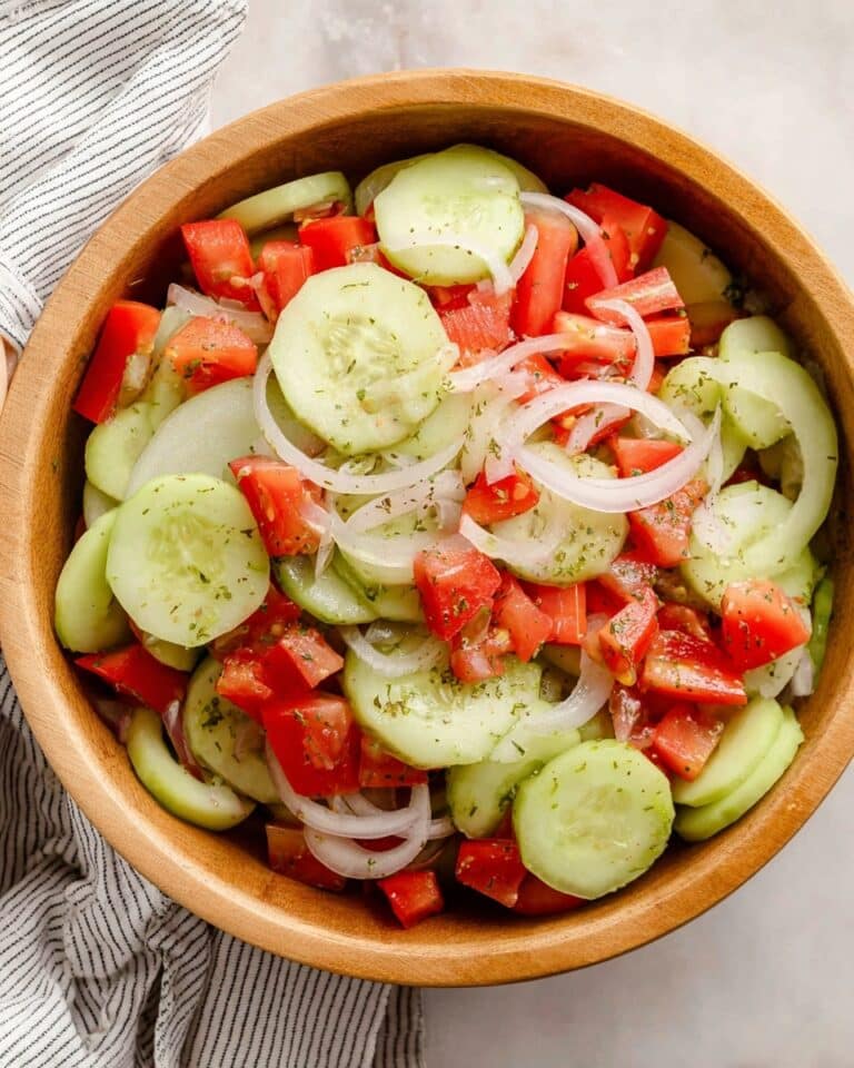 Marinated Cucumber, Tomato, and Onion Salad (Just 5 Minutes) Recipe