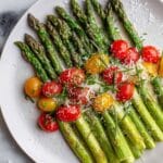 Cheesy Asparagus with Tomatoes Recipe