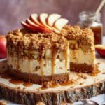 Caramel Apple Crumble Cheesecake Recipe